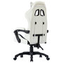 Voir la diapositive 5 : VIDAXL Fauteuil de jeux video Blanc Similicuir