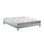 Voir la diapositive 5 : IDLITERIE Ensemble Matelas 100% latex 5 zones ORIGINEL + Sommier - Spécial Dos Sensible - Fabriqué en France