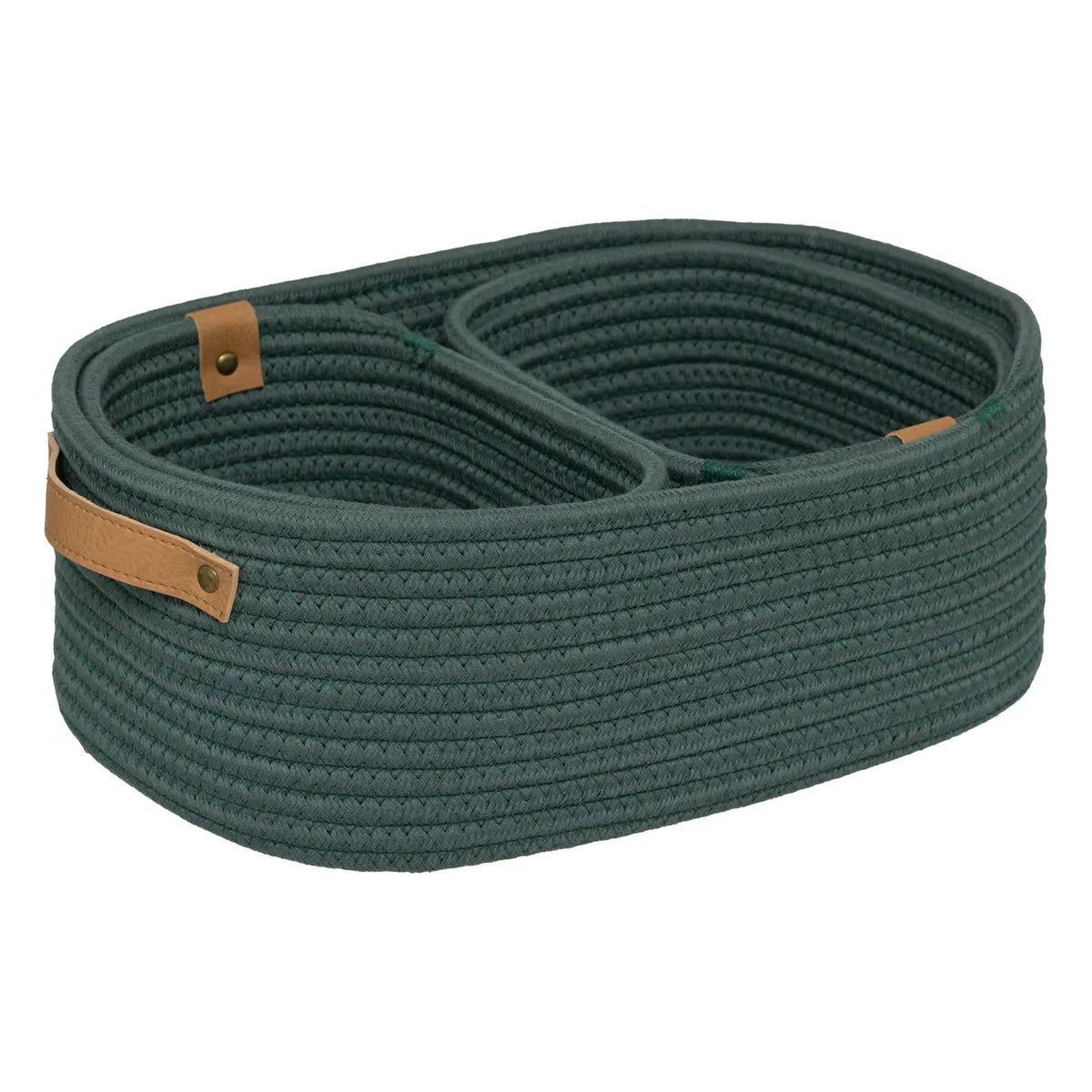 Voir la diapositive 2 : FIVE Lot de 3 paniers de rangement  duo  35cm vert