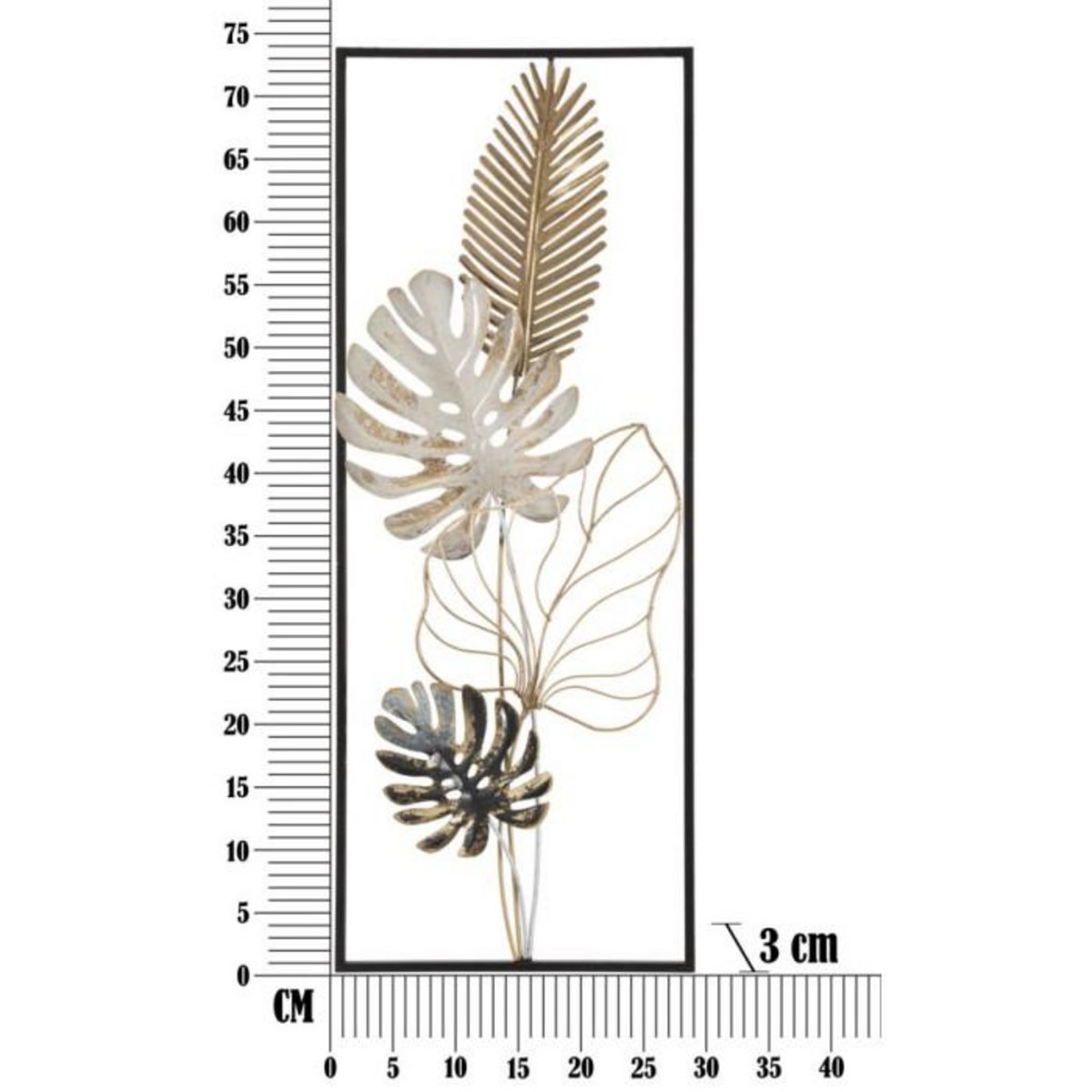 Paris Prix Décoration Murale Encadrée en Métal  Plamb  74cm Multicolore