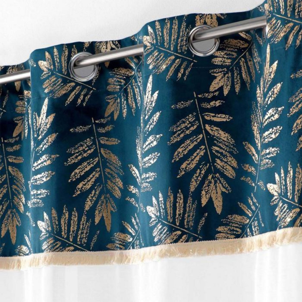 Paris Prix Rideau Voilage à Œillets  Adelor  140x280cm Bleu