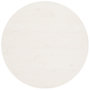 Voir la diapositive 1 : VIDAXL Dessus de table Blanc Ø90x2,5 cm Bois de pin massif