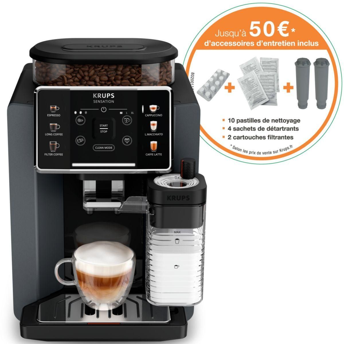 KRUPS Expresso Broyeur Sensation lait EA912HF1