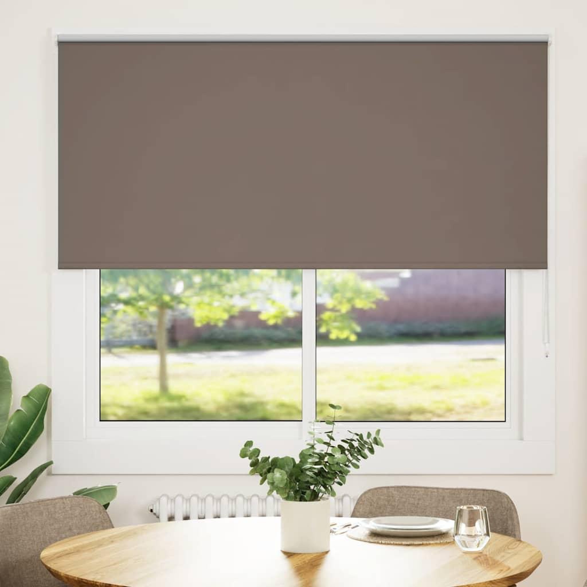 VIDAXL Store enrouleur occultant cafe 150x175cm largeur du tissu