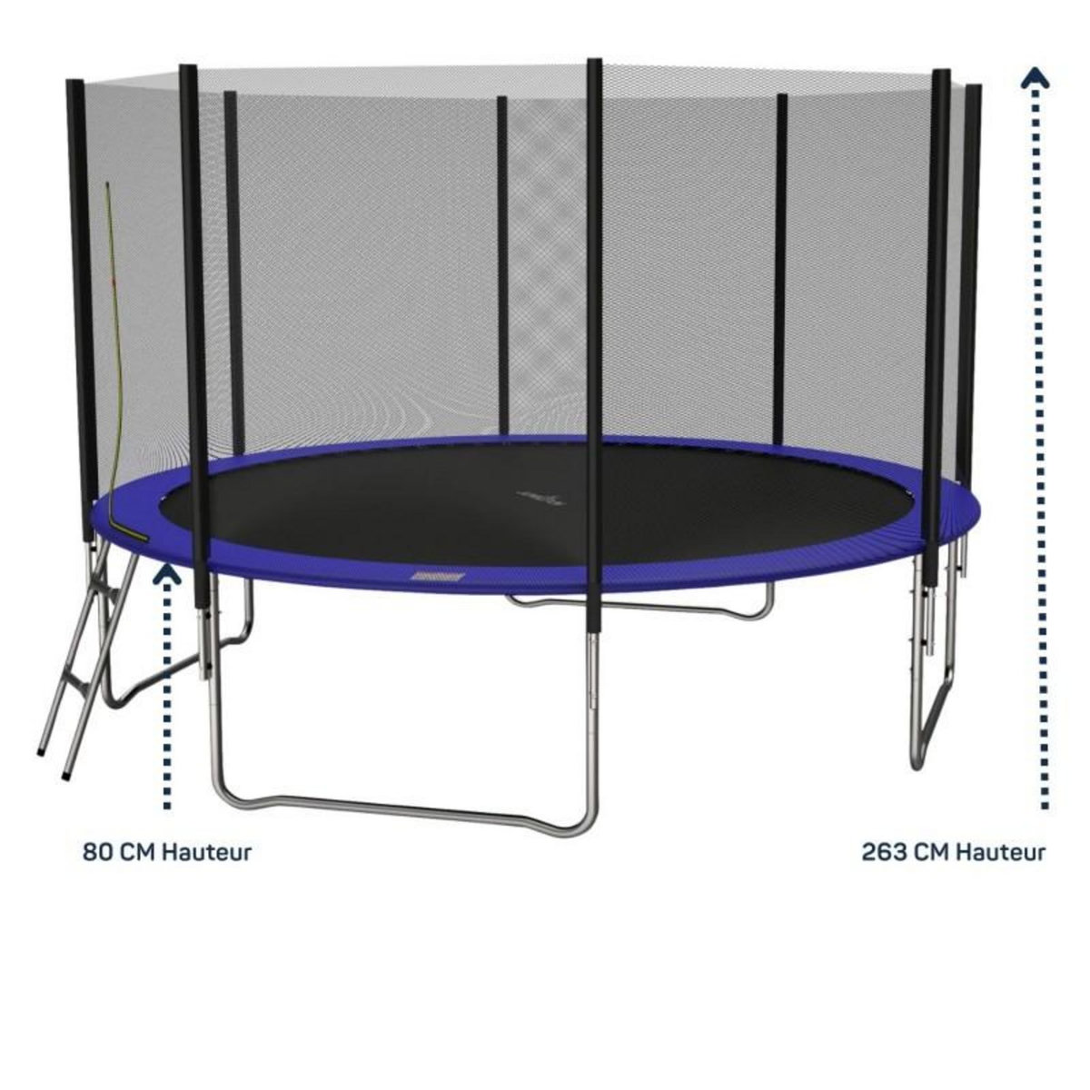 JUMP4FUN Trampoline pour enfant Jump4Fun Deluxe filet extérieur -12FT (366 cm)