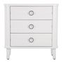 Voir la diapositive 2 : Paris Prix Commode 3 Tiroirs en Bois  Shine  84cm Blanc