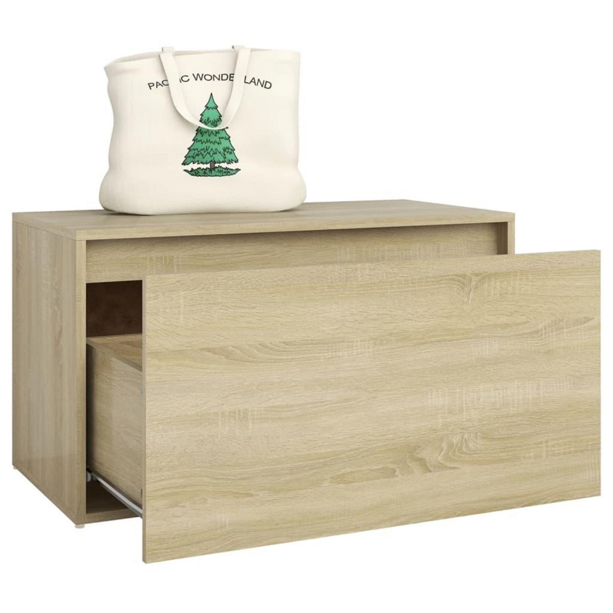 VIDAXL Banc d'entree 80x40x45 cm Chene sonoma Bois d'ingenierie