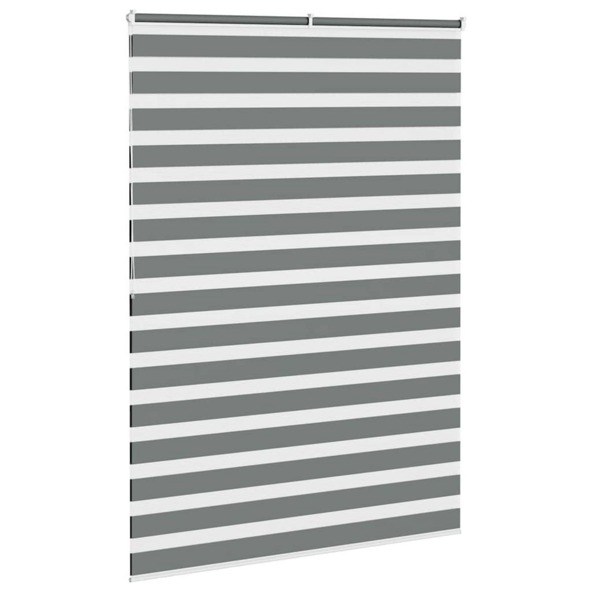 VIDAXL Store zebre gris fonce largeur du tissu 160,9 cm polyester