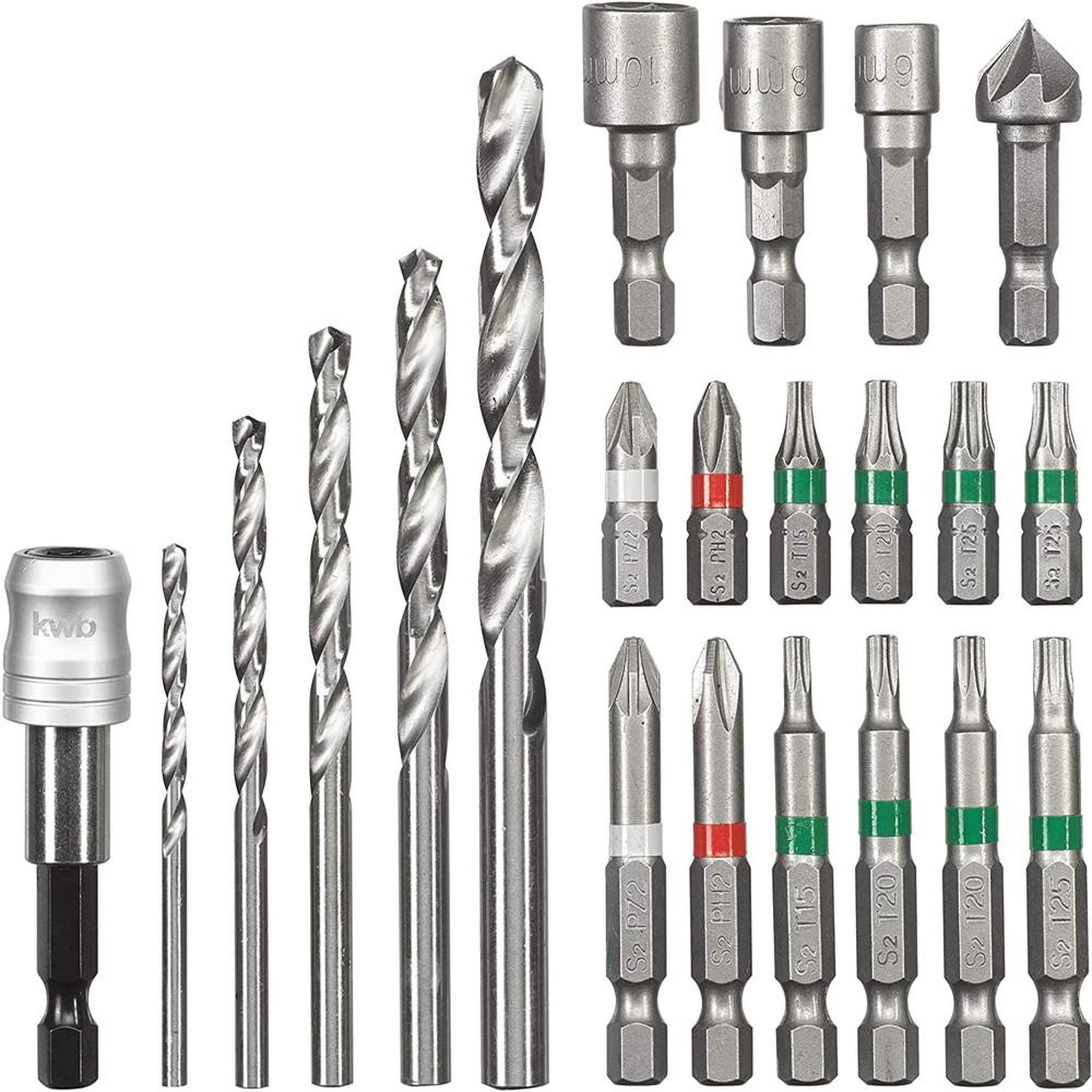 KWB Accessoires pour Perceuse Visseuse sans fil Bit-Bohrerbox 22tlg. S-Box