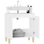 Voir la diapositive 5 : VIDAXL Meuble d'evier blanc 58x33x60 cm bois d'ingenierie