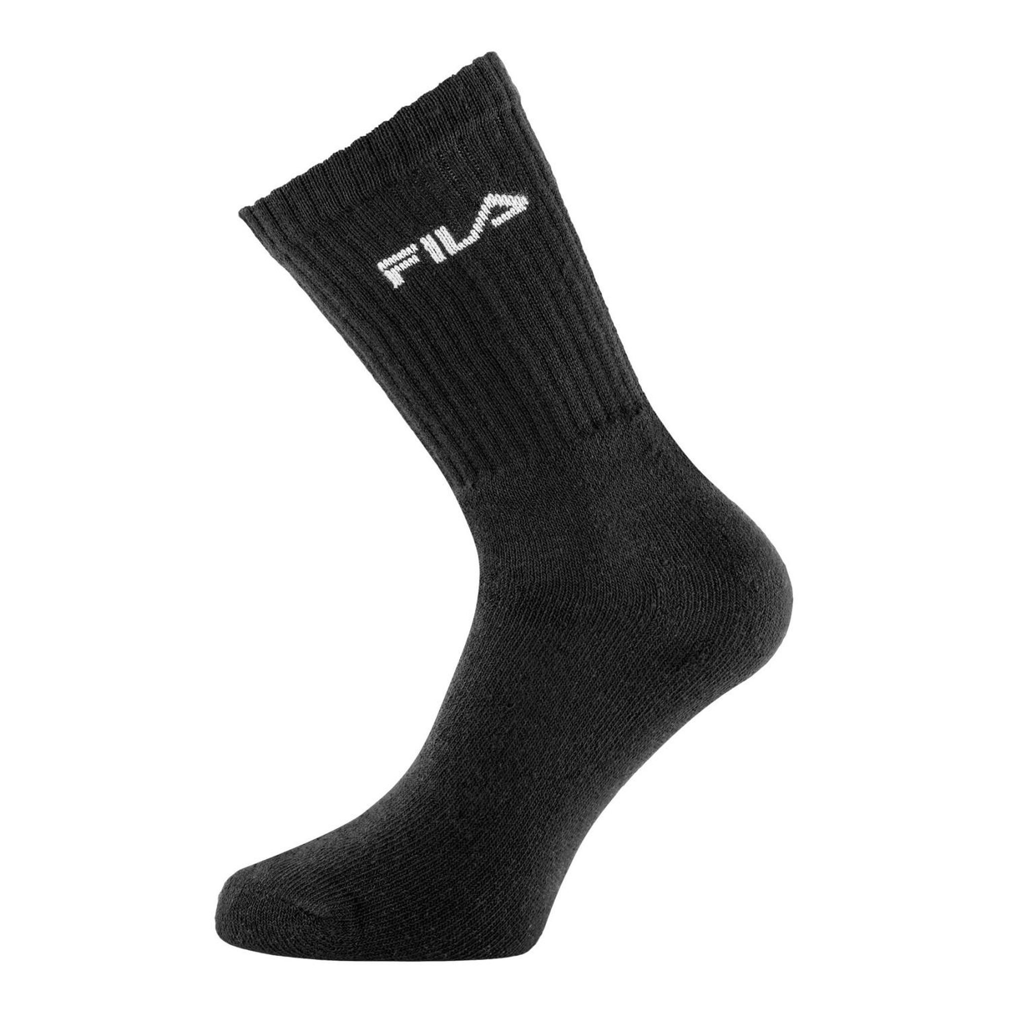 Voir la diapositive 3 : FILA Lot de 6 paires de tennis homme f9581 noir