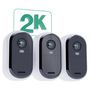 Voir la diapositive 2 : ARLO Caméra de surveillance 3 caméras Essential 2K+3 Panneaux sol.