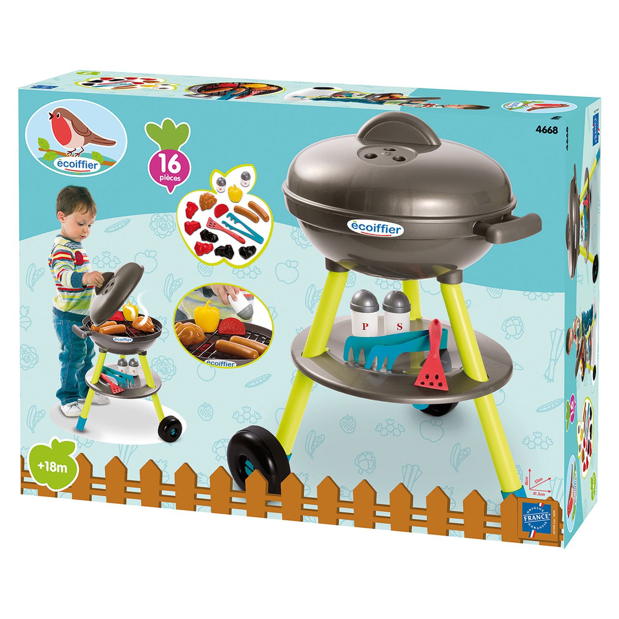 Voir la diapositive 3 : ECOIFFIER Barbecue charbon