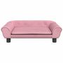 Voir la diapositive 3 : VIDAXL Lit pour chien rose 70x48x22 cm velours