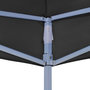 Voir la diapositive 5 : VIDAXL Toit de tente de reception 4x3 m Noir 270 g/m^2
