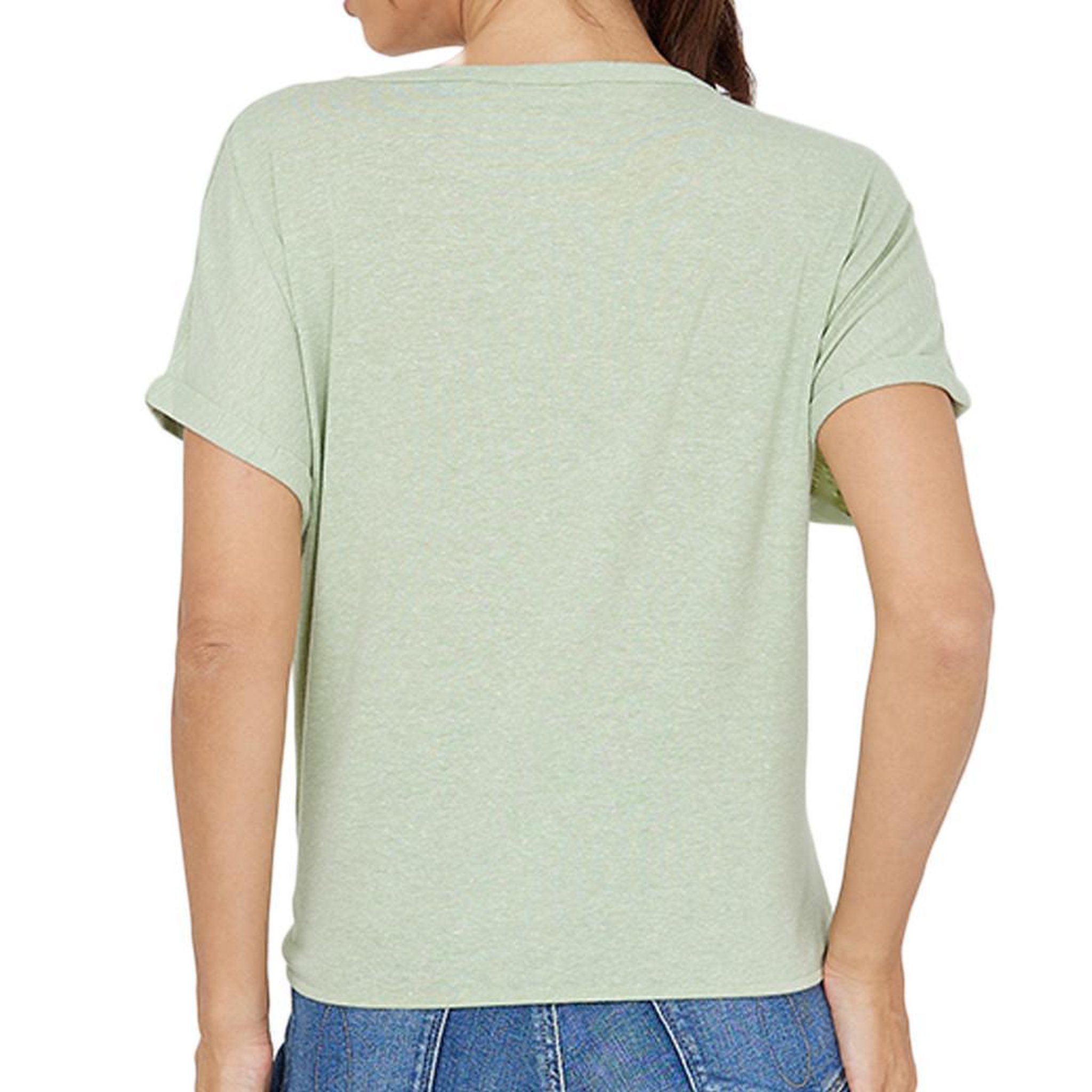 Voir la diapositive 2 : Vero Moda T-Shirt Vert Clair Femme Vero Moda Marijune