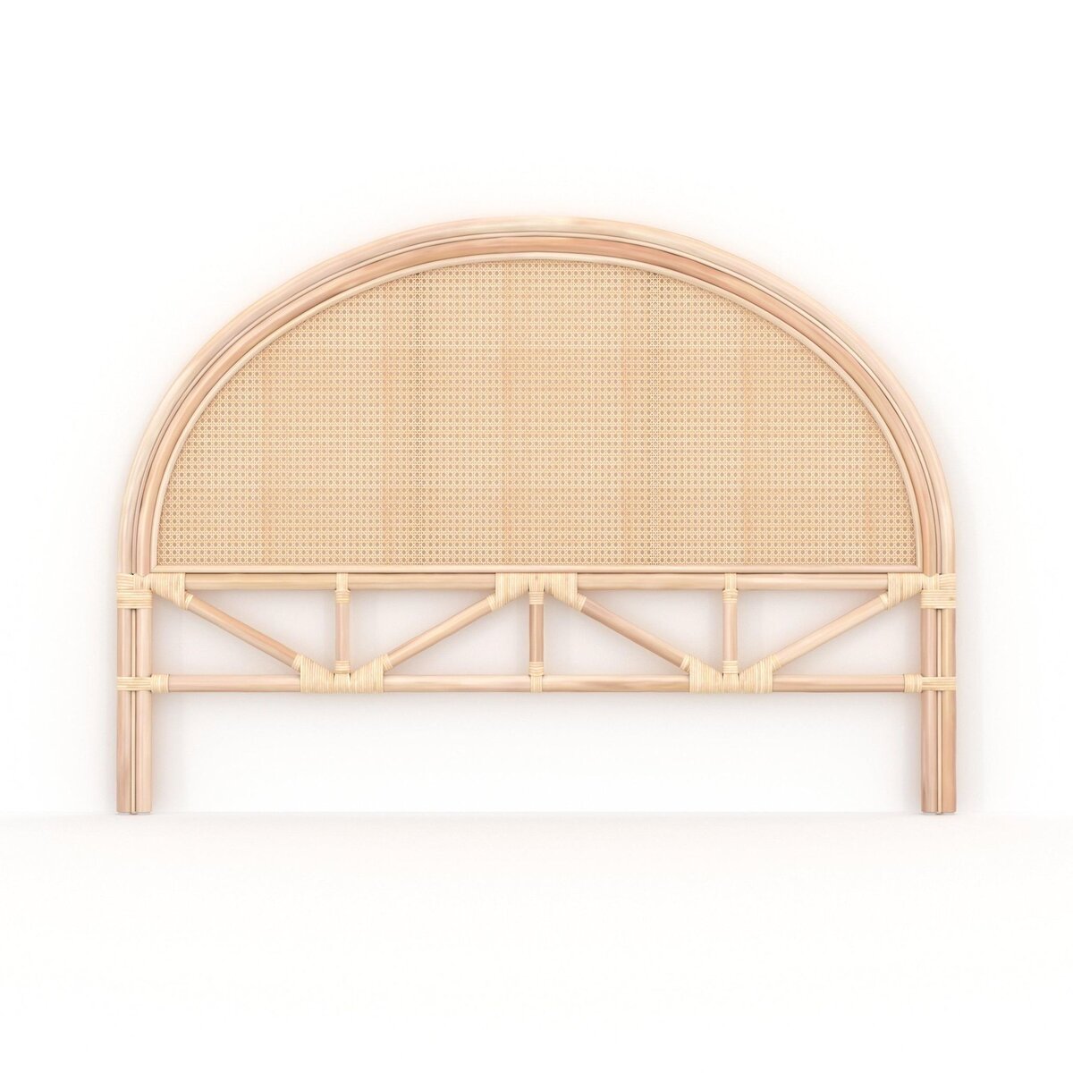 Rendez vous déco Tête de lit 140 cm en rotin et cannage - Néora