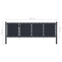 Voir la diapositive 5 : VIDAXL Portail de jardin Acier 350x100 cm Anthracite