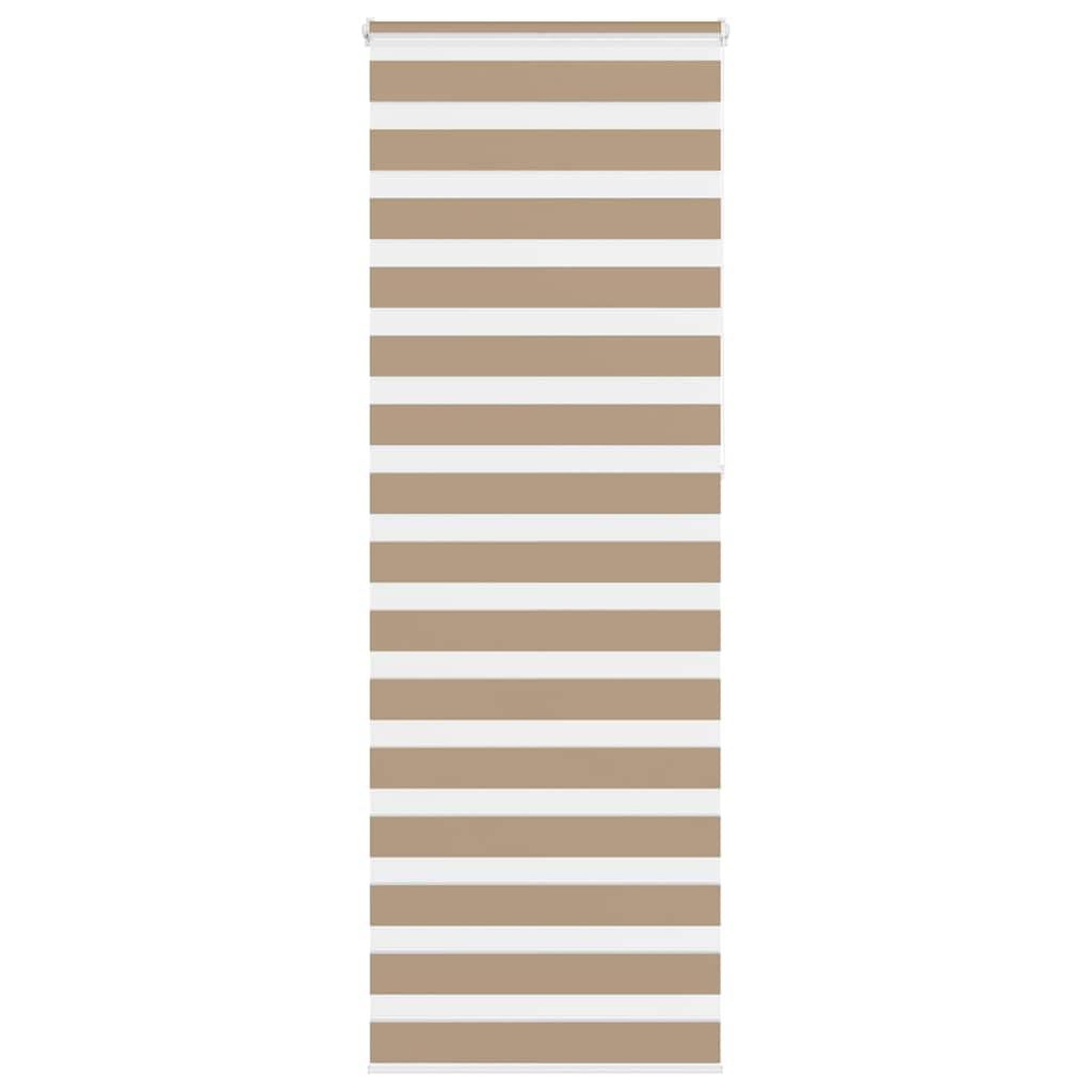 VIDAXL Store zebre marron sable largeur du tissu 85,9 cm polyester
