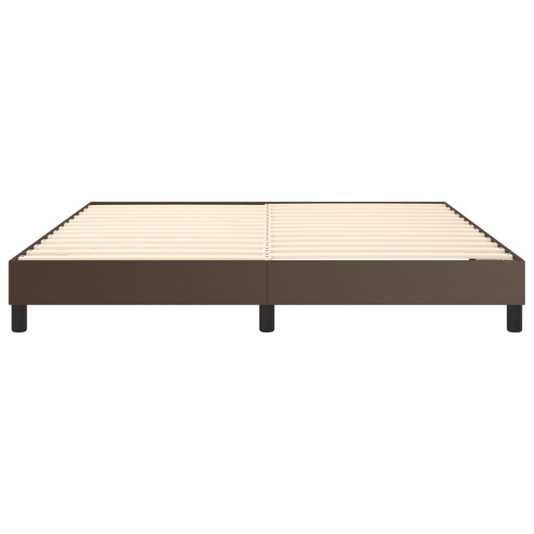 Voir la diapositive 5 : VIDAXL Cadre de lit sans matelas marron 180x200 cm similicuir