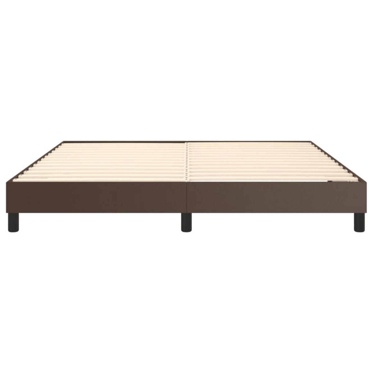 VIDAXL Cadre de lit sans matelas marron 180x200 cm similicuir
