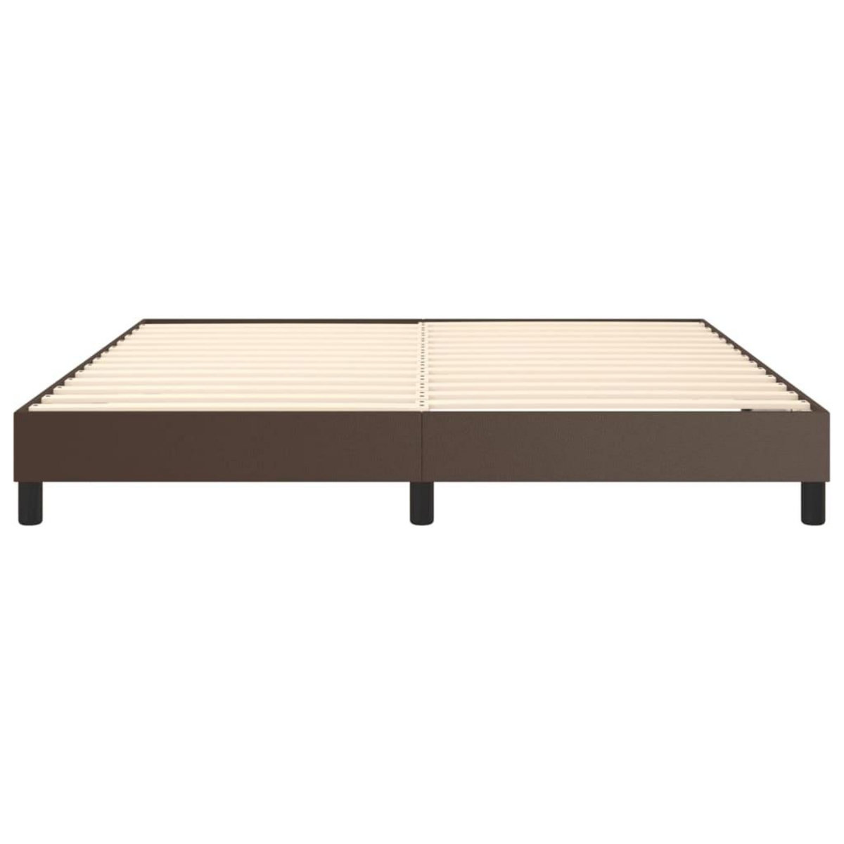 VIDAXL Cadre de lit sans matelas marron 180x200 cm similicuir