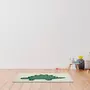 FUTURE HOME Tapis enfant en coton tufté blanc et vert 60x90cm