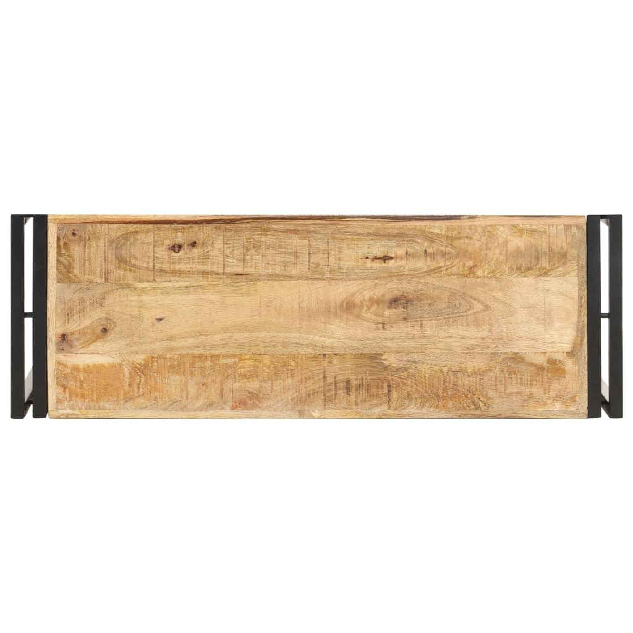 Voir la diapositive 3 : VIDAXL Table console 90x30x75 cm Bois de manguier brut