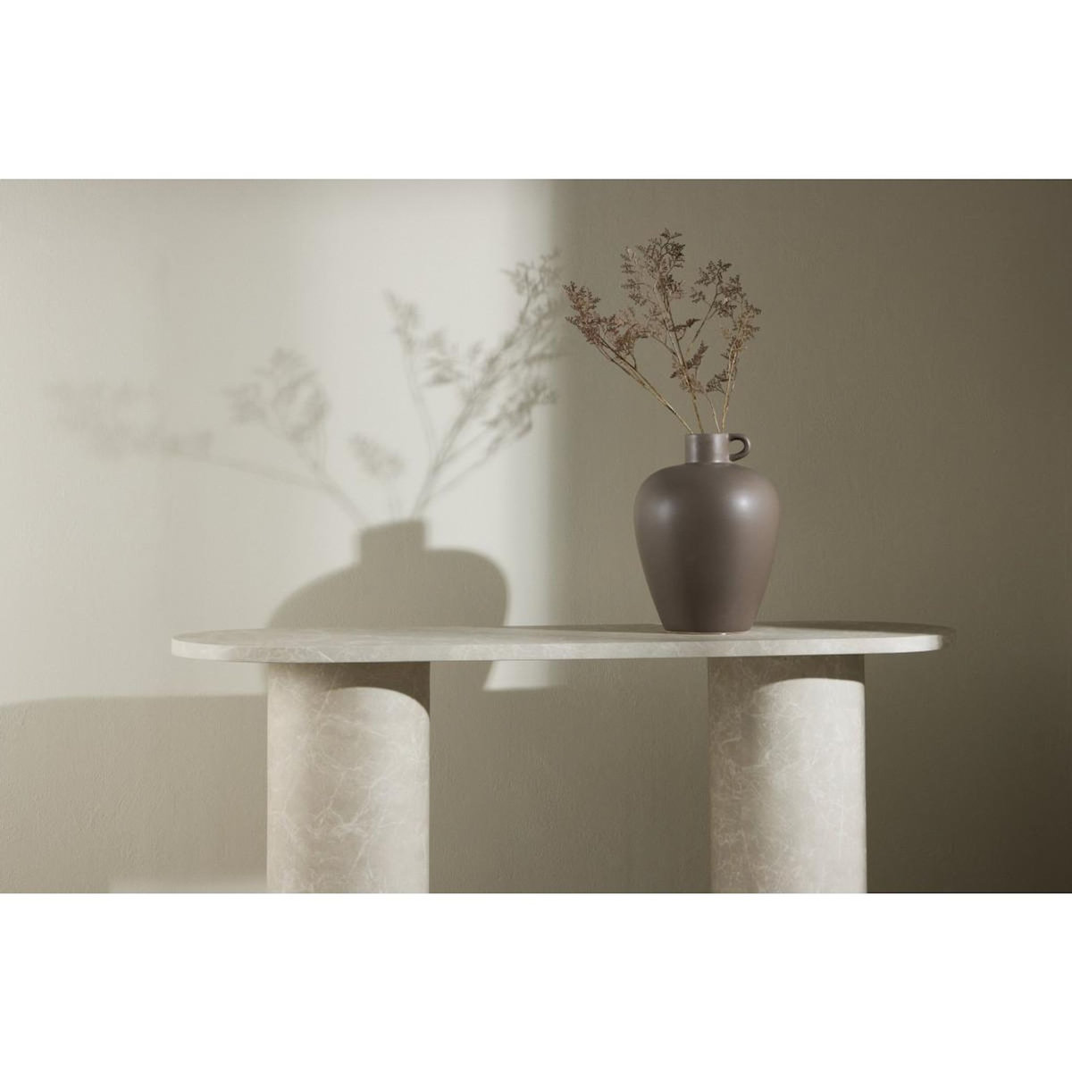 Paris Prix Console Effet Marbre  Narvik  130cm Beige