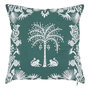 Voir la diapositive 1 : ATMOSPHERA Coussin Déco Brodé  The Palm Resort  45x45cm Vert
