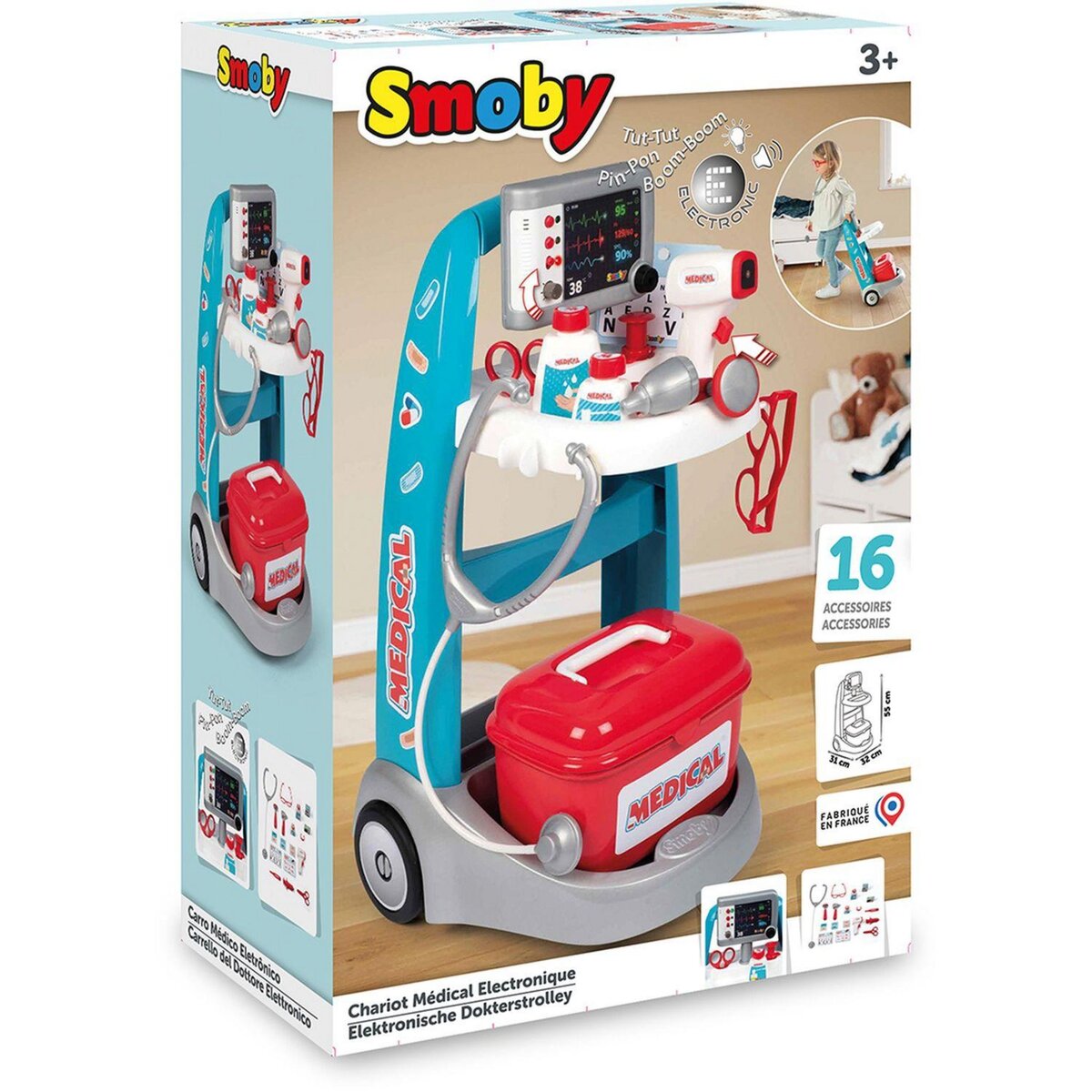 SMOBY Chariot Médical électronique