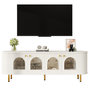 Voir la diapositive 1 : MERAX Meuble tv blanc 170 cm mdf