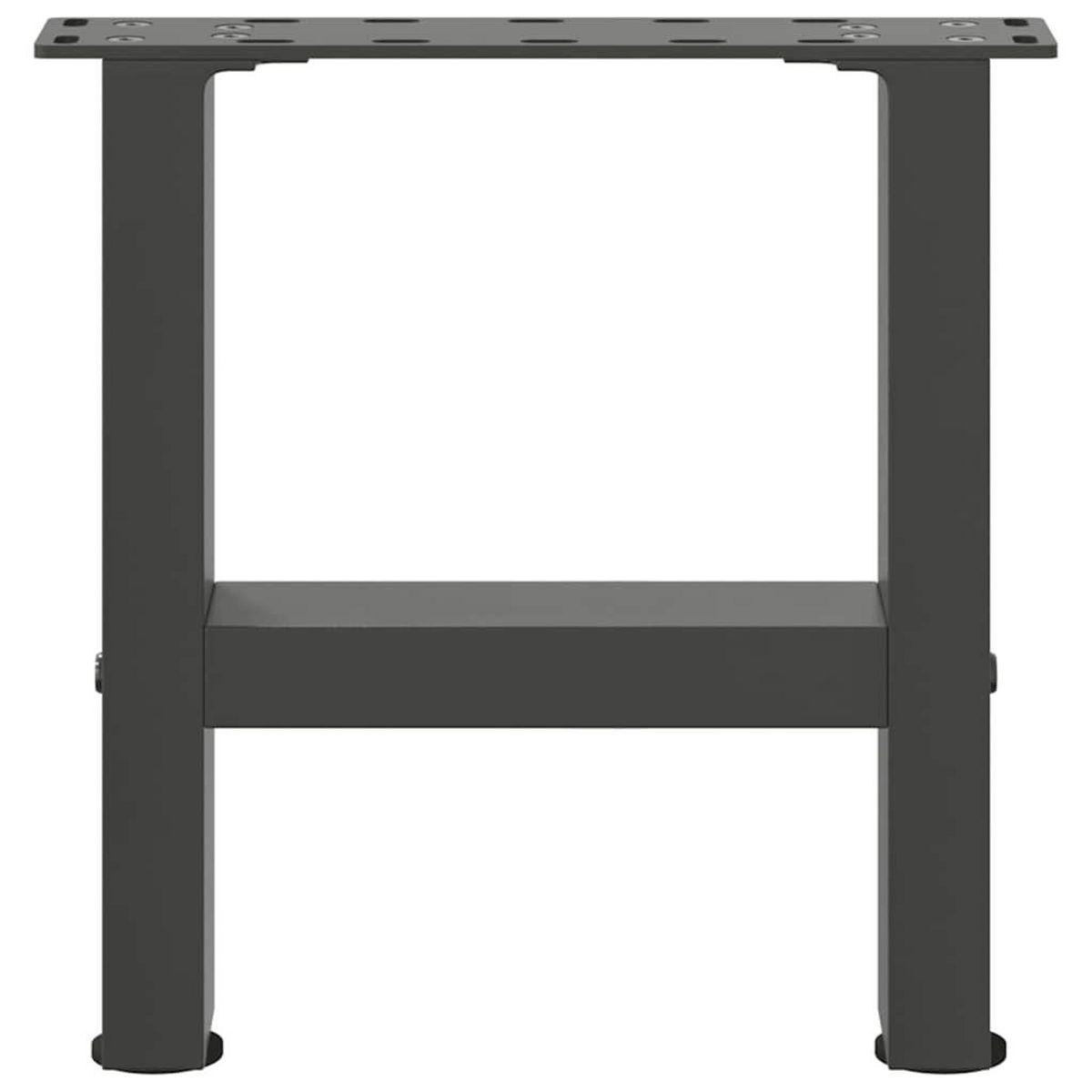 VIDAXL Pieds de table basse anthracite 2 pcs 40x(30-31) cm acier