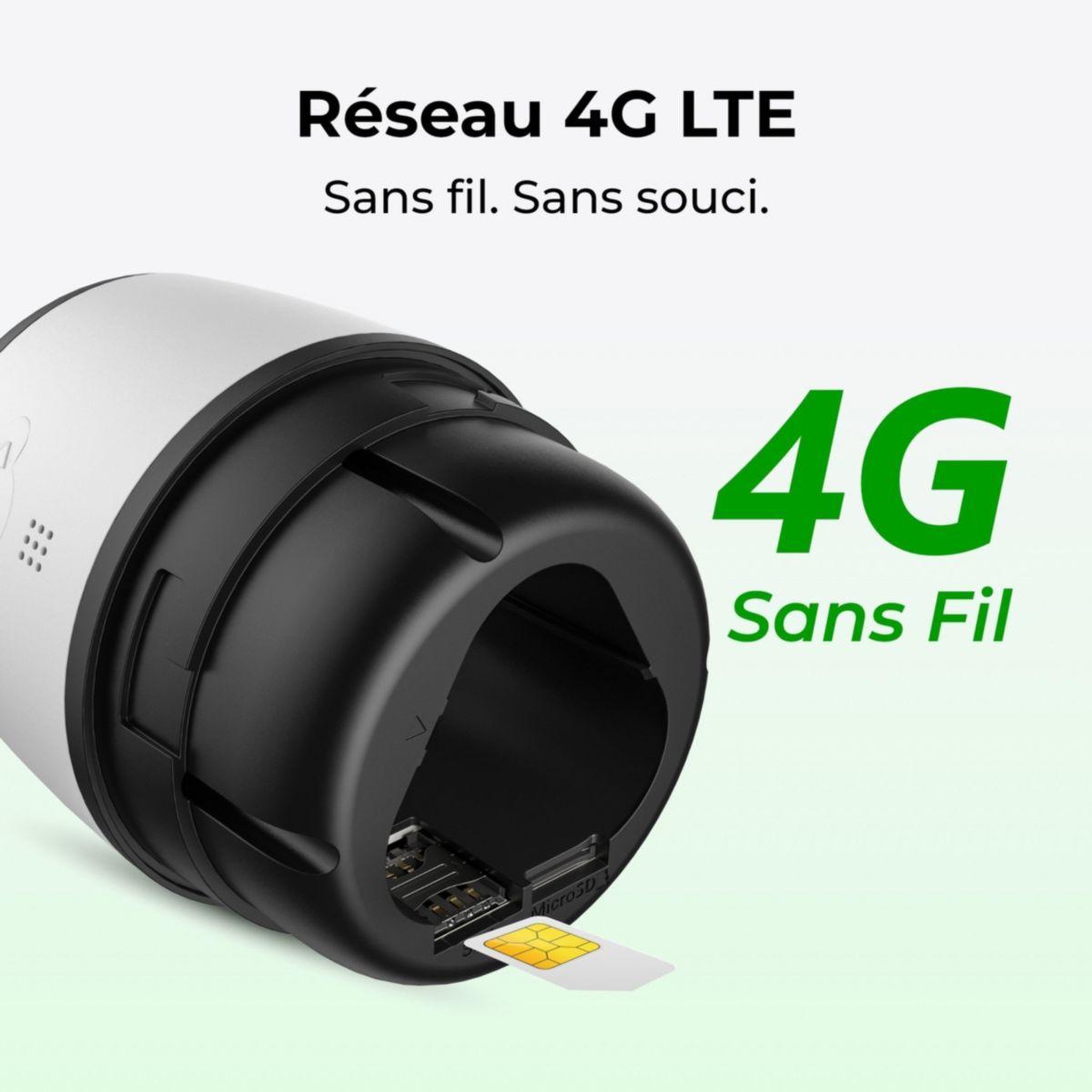 Voir la diapositive 2 : REOLINK Caméra de surveillance G330 Blanche + panneau solaire