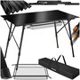 Voir la diapositive 1 : tectake Table de camping pliante noir