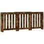 Voir la diapositive 2 : VIDAXL Cache-radiateur chene fume 205x21,5x83,5 cm bois d'ingenierie
