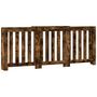 Voir la diapositive 2 : VIDAXL Cache-radiateur chene fume 205x21,5x83,5 cm bois d'ingenierie