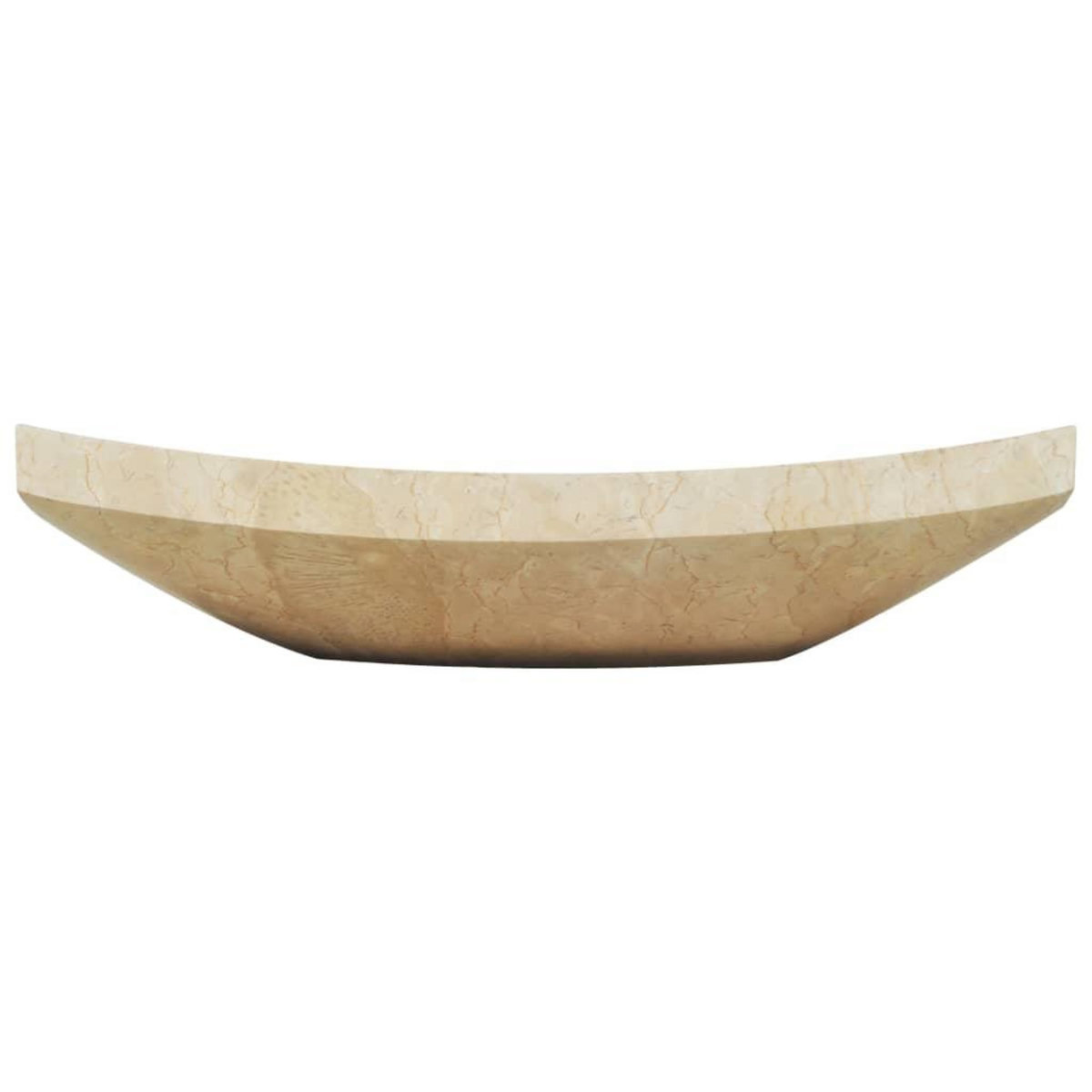 VIDAXL Evier 50 x 35 x 12 cm Marbre Creme