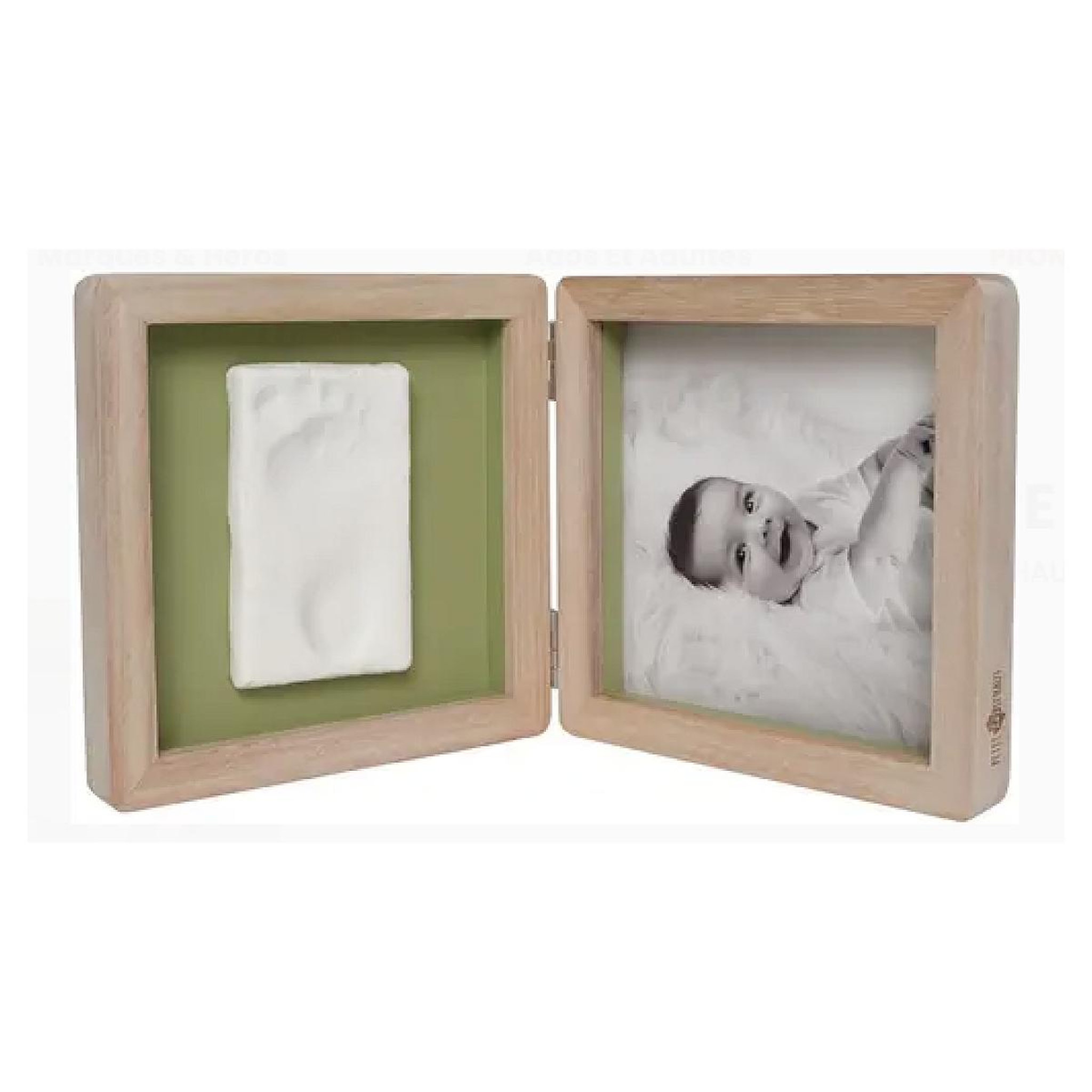 Voir la diapositive 2 : BTL BabyToLove Cadre double - olive tree