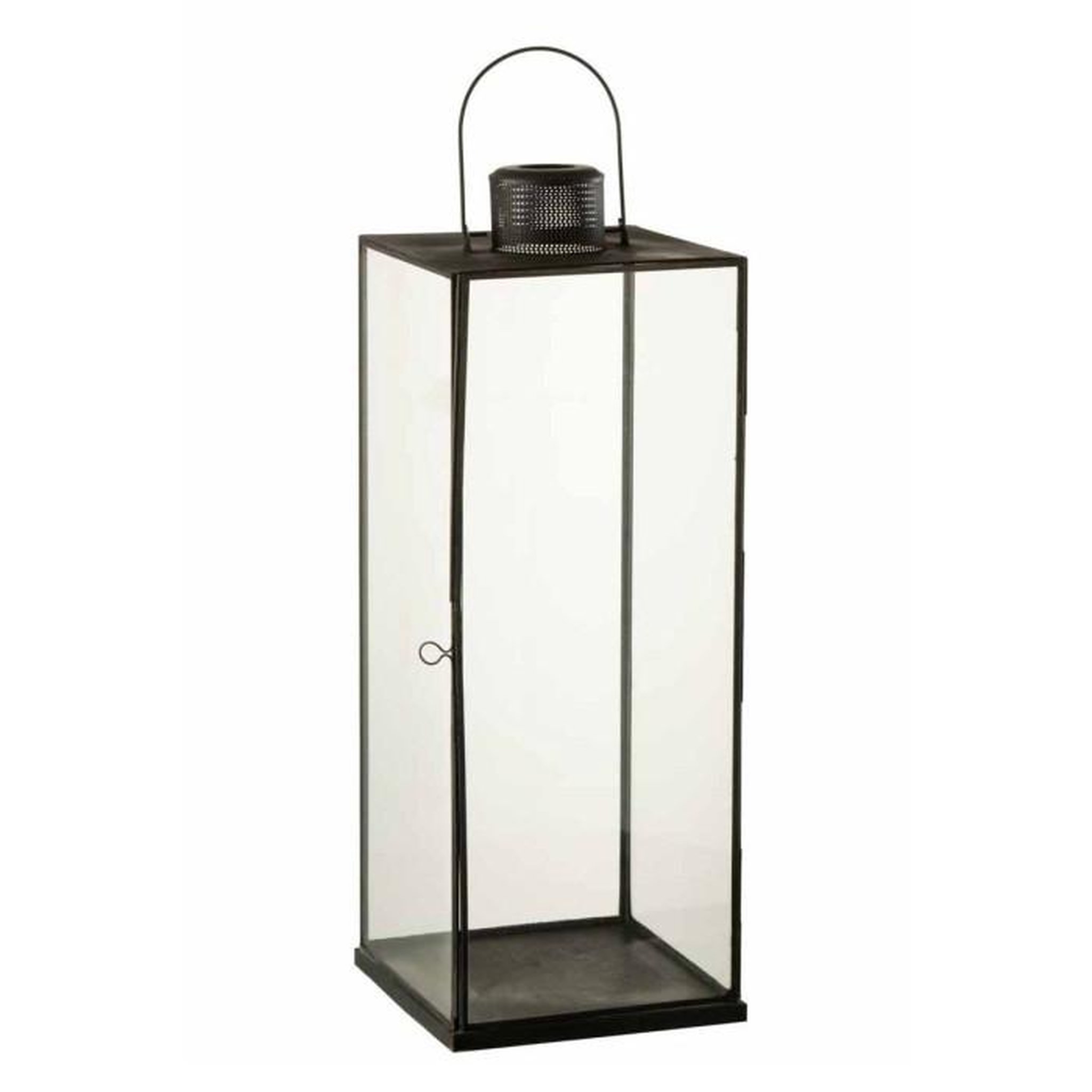 Voir la diapositive 1 : Paris Prix Lanterne Design en Verre  Filona  50cm Bronze