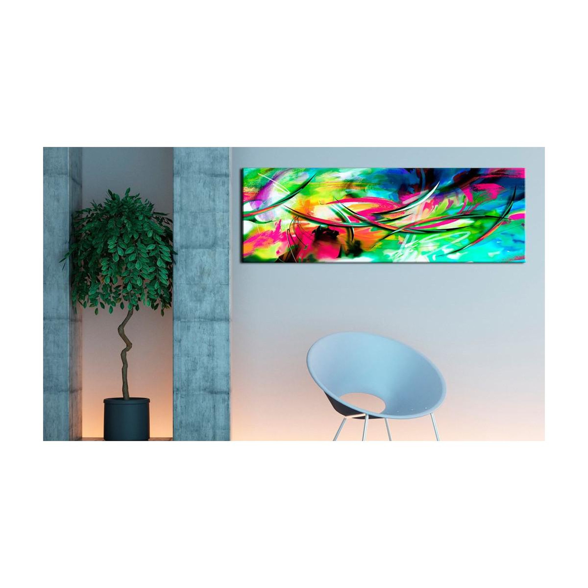 Voir la diapositive 2 : Paris Prix Tableau imprimé  madness of color