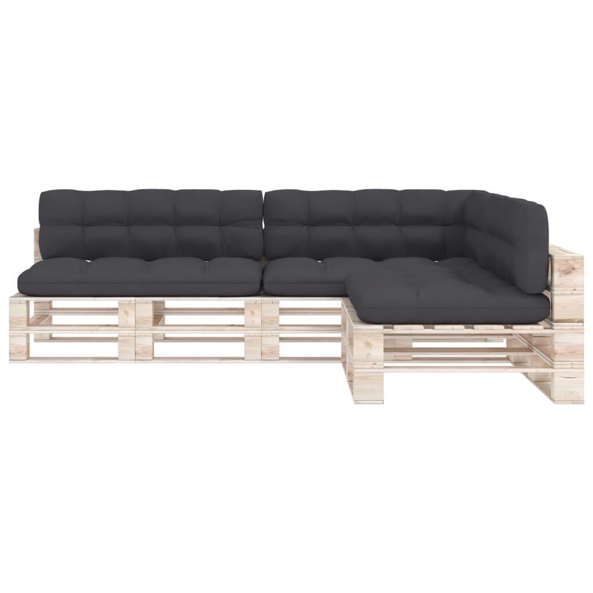 Voir la diapositive 3 : VIDAXL Coussins de canape palette lot de 7 Anthracite