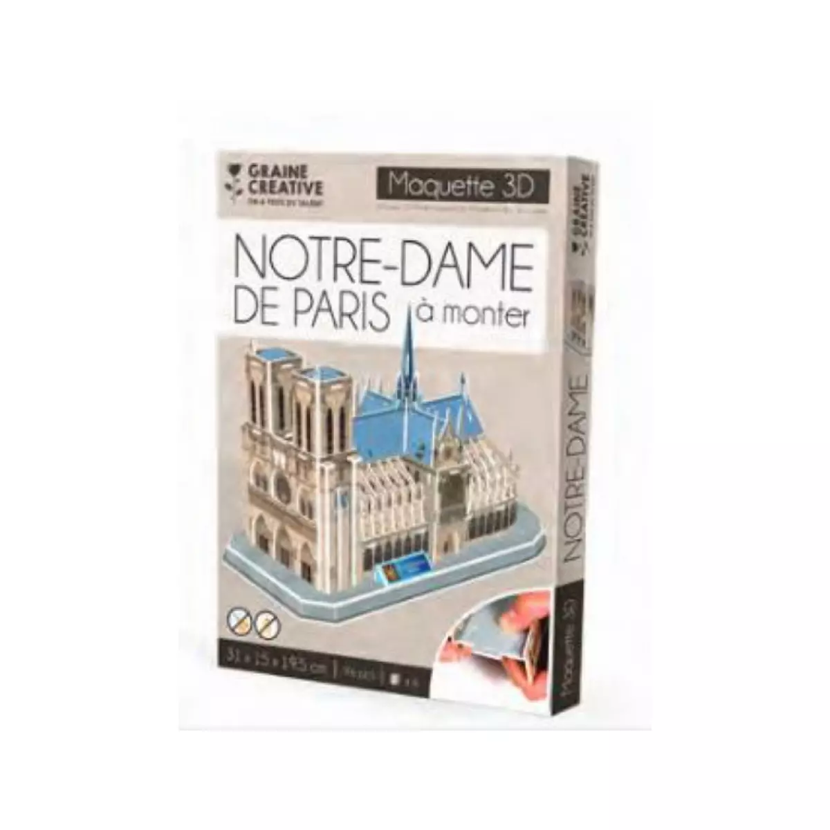 Graine créative Puzzle maquette Notre Dame