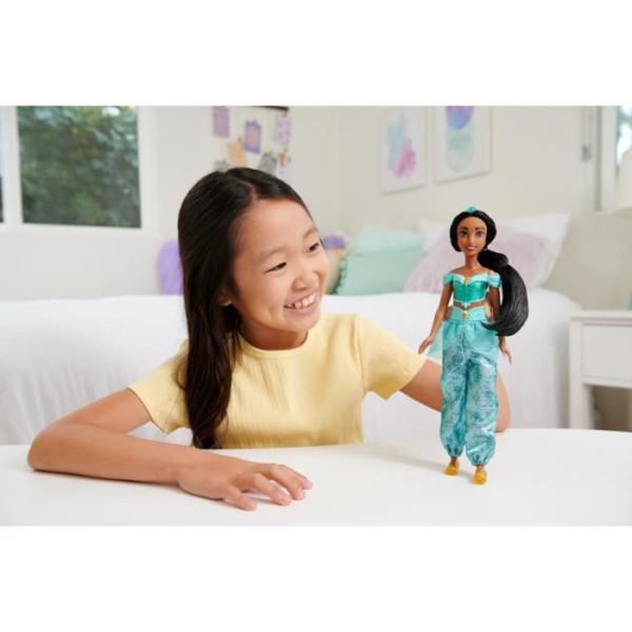 Voir la diapositive 3 : DISNEY PRINCESS Jasmine Poupée 29 cm, Mattel Poupée Disney Princesses habillage et accessoires HLW12