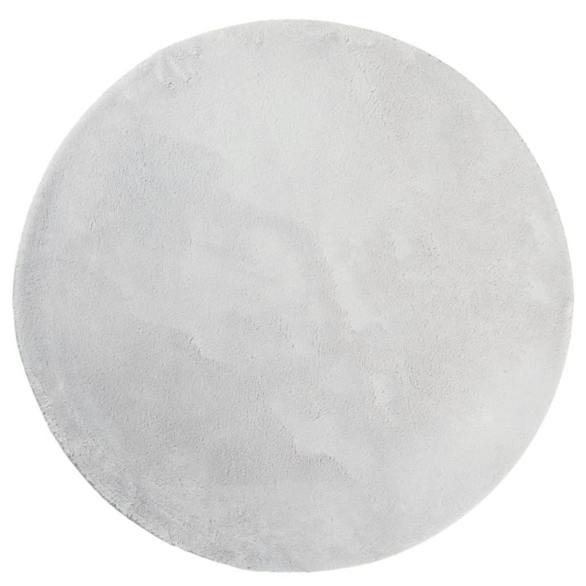 VIDAXL Tapis HUARTE a poils courts doux et lavable gris Ø 80 cm