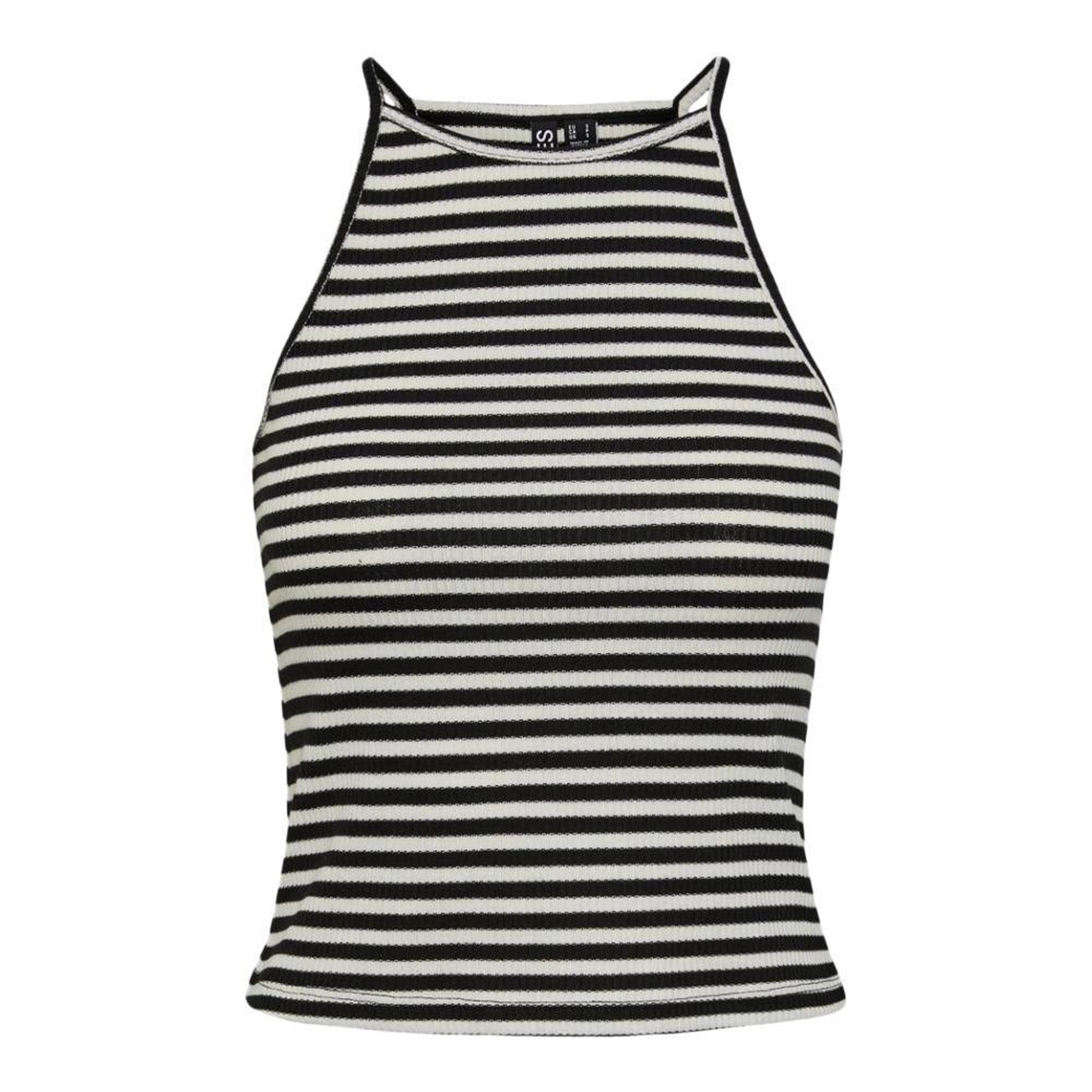 Pieces Top Noir/Blanc Femme Pieces Pcostina Strap. Coloris disponibles : Noir