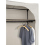 Voir la diapositive 4 : Wenko Armoire penderie 1 étagère en tissu BALANCE - L. 90 x H. 160 cm - Taupe