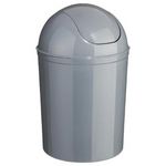 B BASIC & CO Poubelle de Salle de Bain  Essential  7L Gris