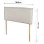Voir la diapositive 3 : Habitat et Jardin Tête de lit  Jessica  en lin - 160 cm - Beige