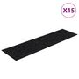 Voir la diapositive 2 : VIDAXL Tapis d'escalier autocollants Rectangulaire 15 pcs 76x20cm Noir